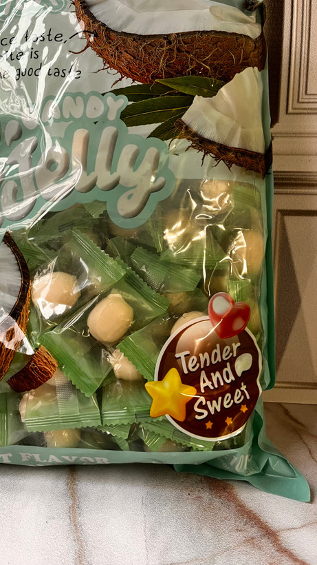 پاستیل خیس میوه ای نارگیلی candy jelly
