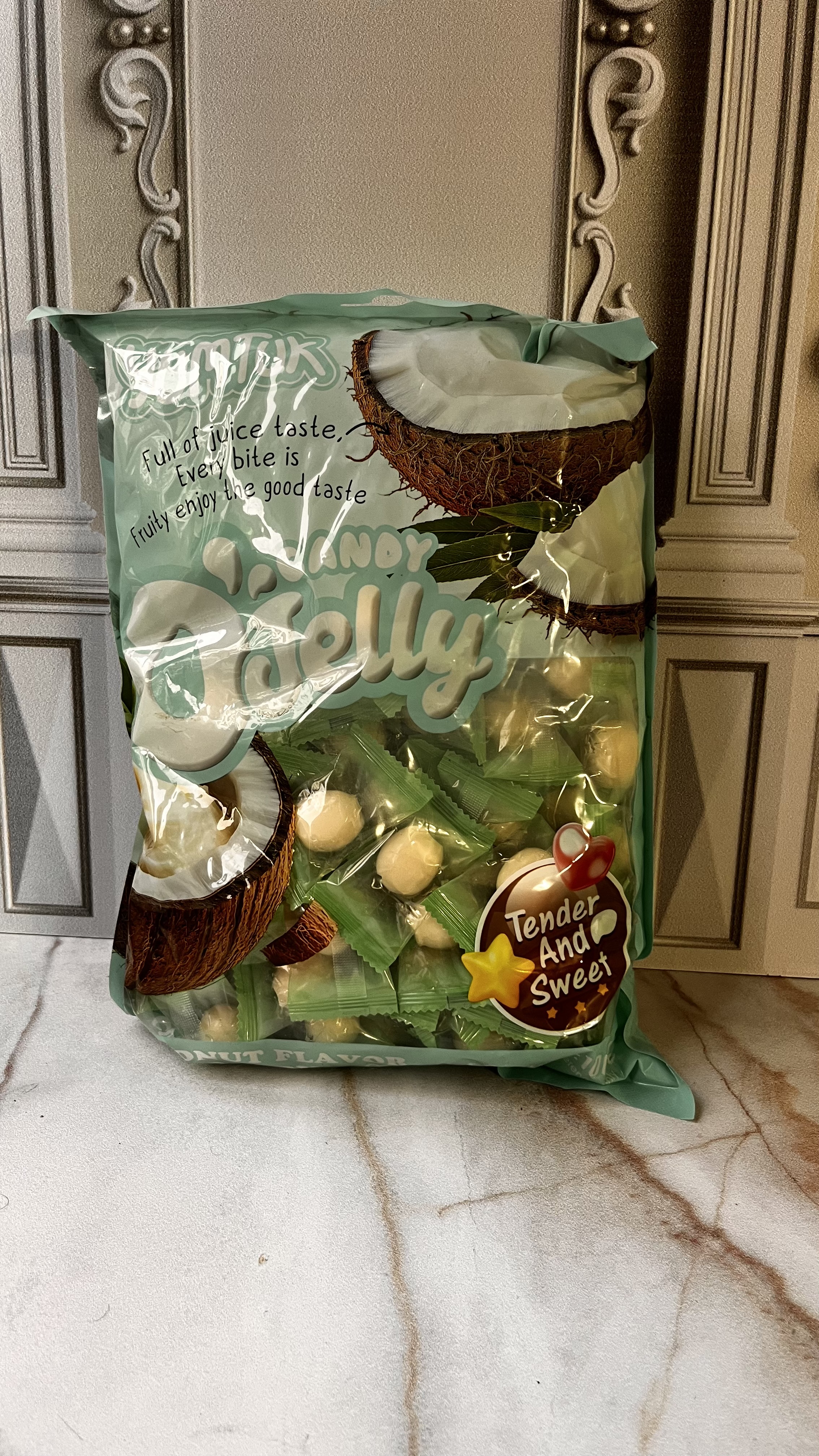 پاستیل خیس میوه ای  نارگیلی candy jelly