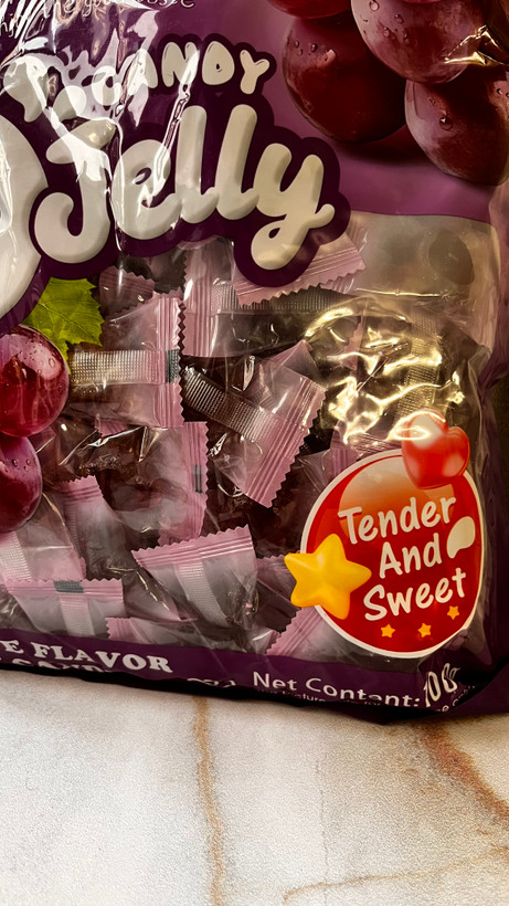 پاستیل خیس میوه ای انگور candy jelly