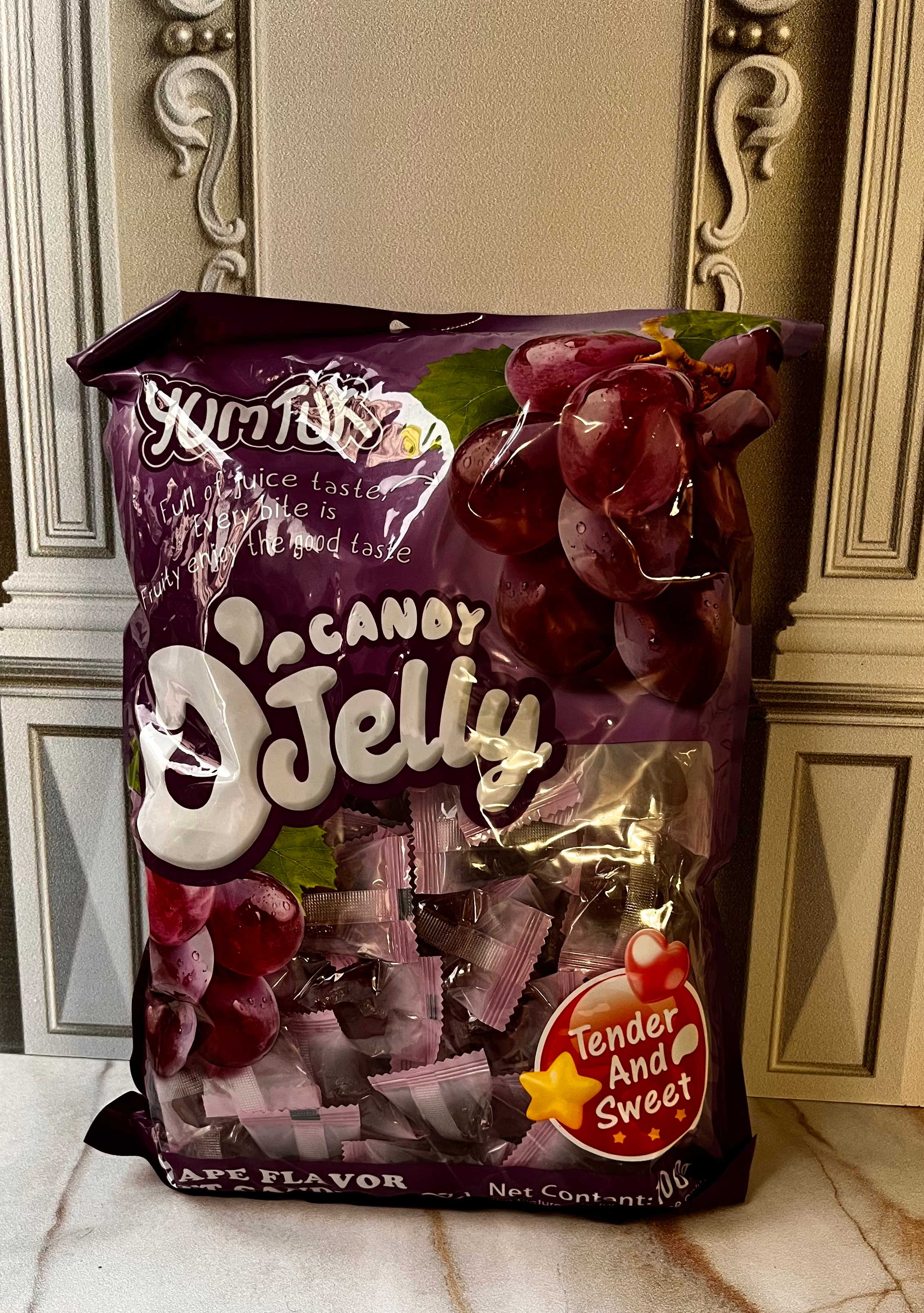 پاستیل خیس میوه ای  انگور candy jelly