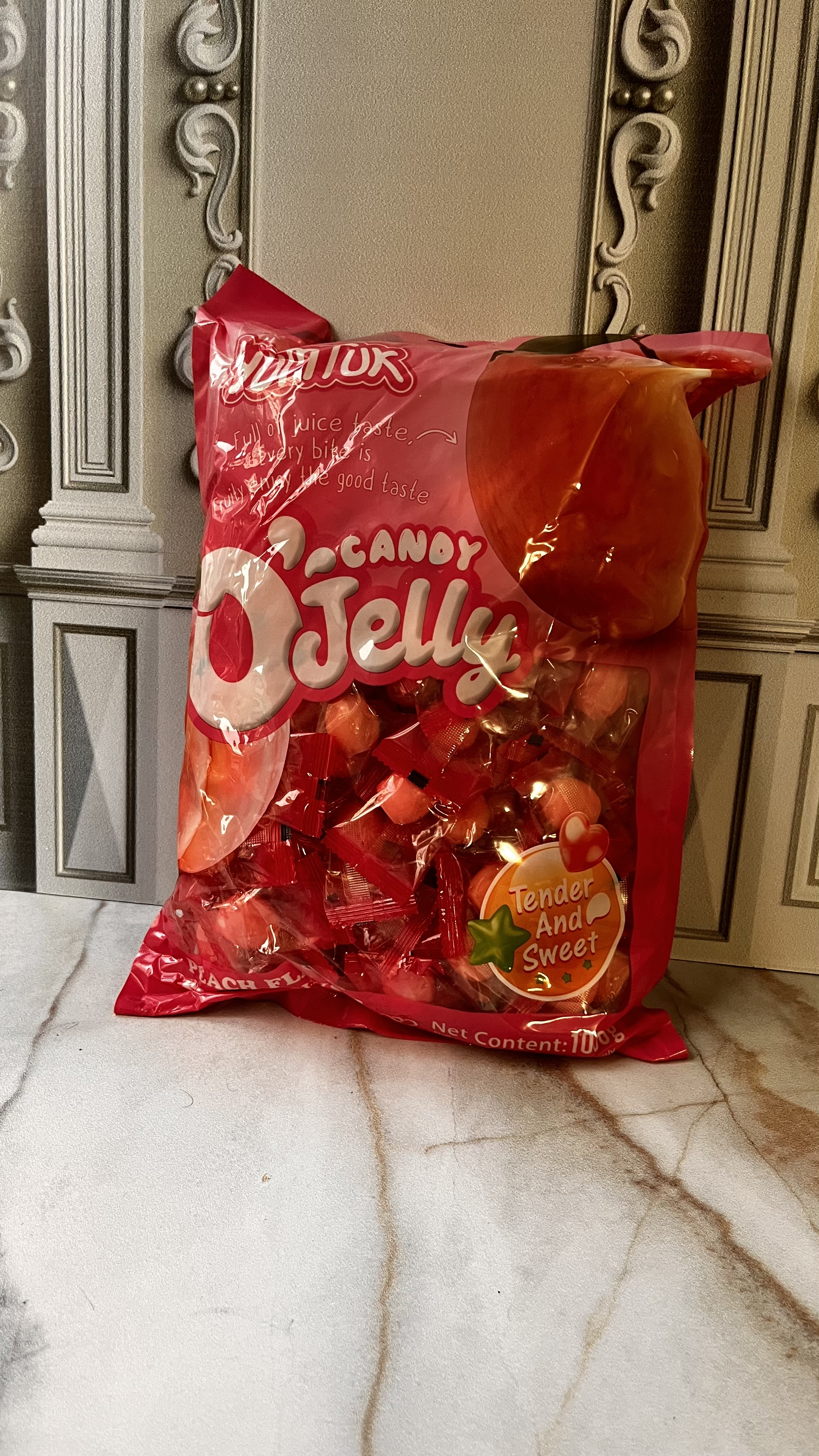 پاستیل خیس میوه ای هلو candy jelly